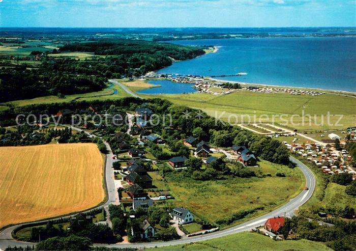 Westerholz Langballig an der Flensburger Foerde Fliegeraufnahme