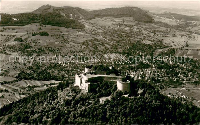 Neuffen Burg Hohenneuffen Fliegeraufnahme