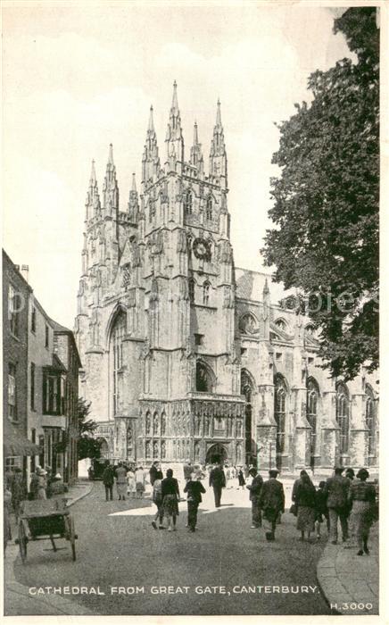 Canterbury Kent Cathedral from Great Gate