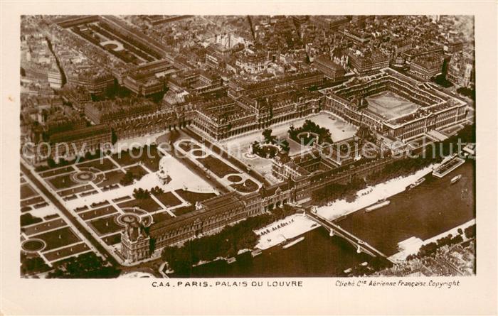 Paris 75 Palais du Louvre Vue aerienne