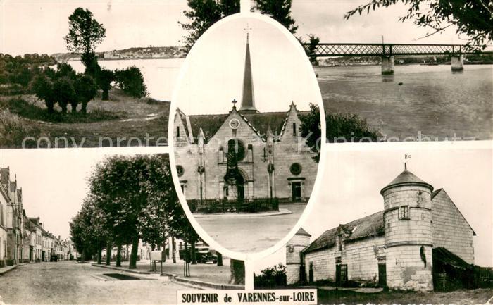 Varennes-sur-Loire Vue d’ensemble Le Pont Eglise Le Chateau