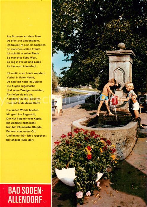 Bad Sooden-Allendorf Am Brunnen vor dem Tore mit Liedtext