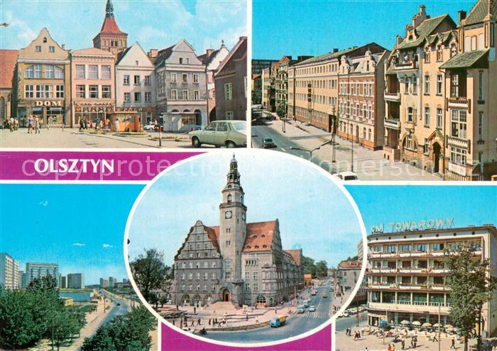 Olsztyn Allenstein Rynek Starego Miasta Kamieniczki przy ulicy Adama Mickiewicza