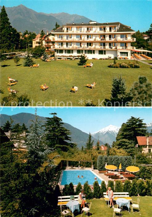 Meran Merano Hotel Mignon Liegewiese Freibad