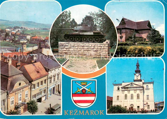 Kezmarok SK Namestie Sovietskej armady Park Tankovej brigady Dreveny kostol Radn