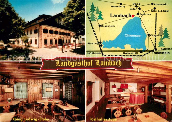 Lambach Oberoesterreich Landgasthof Lambach Koenig Ludwig Stube Posthalterstube