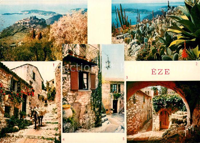 Eze-sur-Mer Vue generale et le Cap Ferrat Le Jardin