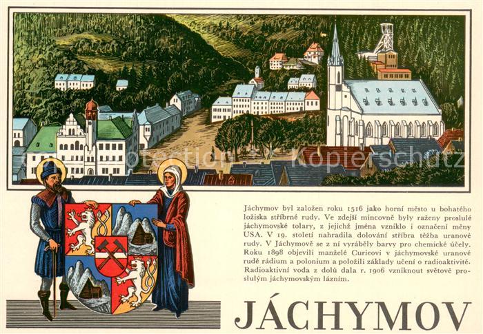 Jachymov Sankt Joachimsthal historicke jadro od vychodu