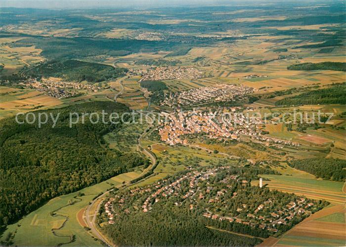 Grafenau Wuerttemberg Fliegeraufnahme mit Ortsteilen Doeffingen und Daetzingen