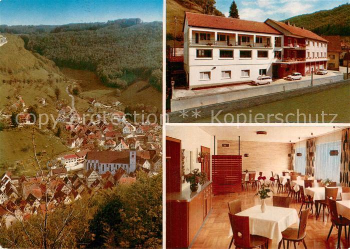 Wiesensteig Hotel Pension zur Tuerkei Gaststube Panorama