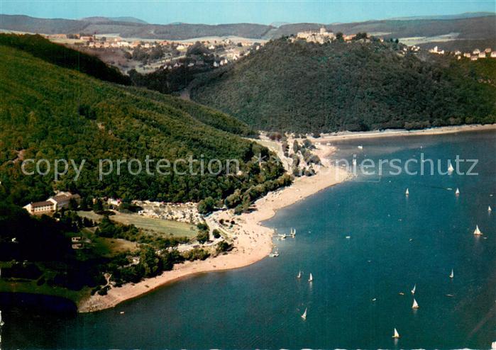 Waldeck Edersee Fliegeraufnahme