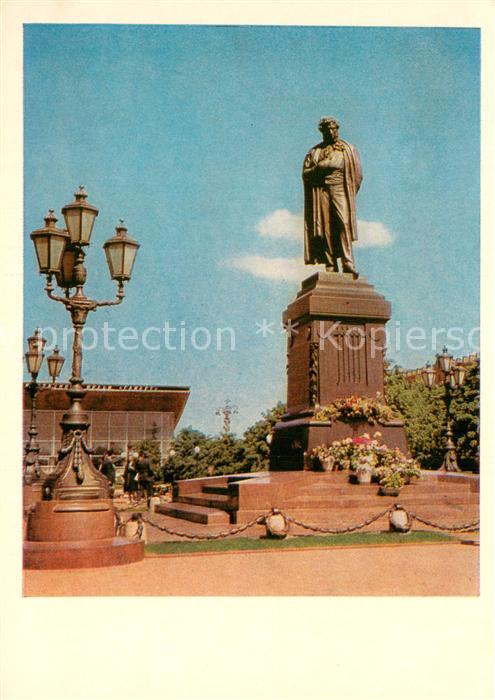 Moskau Moscou Denkmall A.S.Puschkin