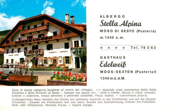 Sesto Sexten Suedtirol Albergo Stella Alpina