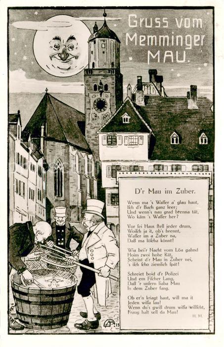 Memmingen Bayern Memminger Mau Dr Mau im Zuber