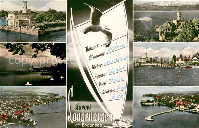 Langenargen Bodensee Teilansichten Fliegeraufnahmen Hafenpartie