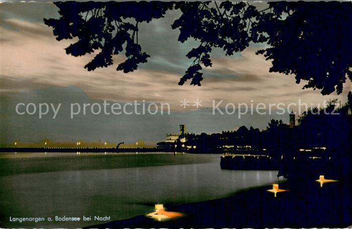 Langenargen Bodensee bei Nacht