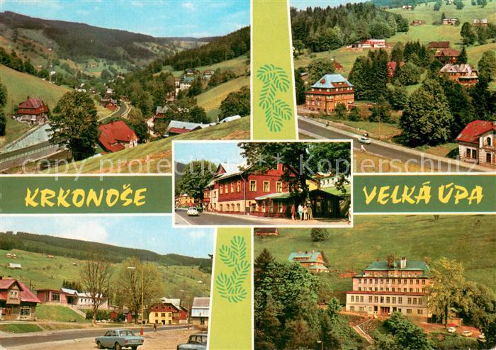 Velka Upa Panorama Zotavovna ROH Radium Dolni stanice lanovky na Portasky Zotavo