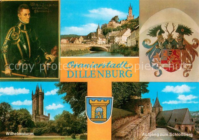 Dillenburg Ortsansicht Wilhelmsturm Aufgang zum Schlossberg