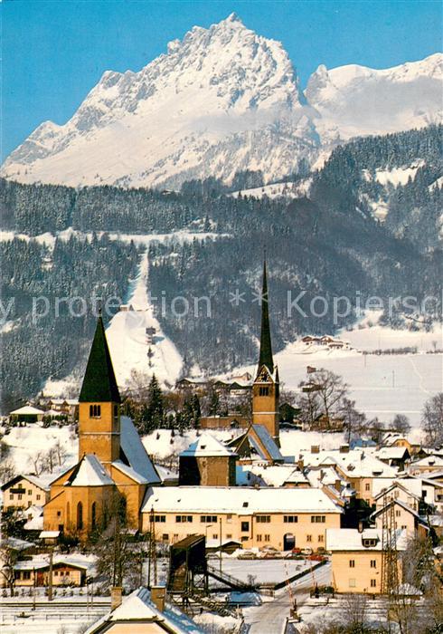 Bischofshofen Kirche Paul Ausserleitner Sprungschanze am Laideregg mit Mandlwand