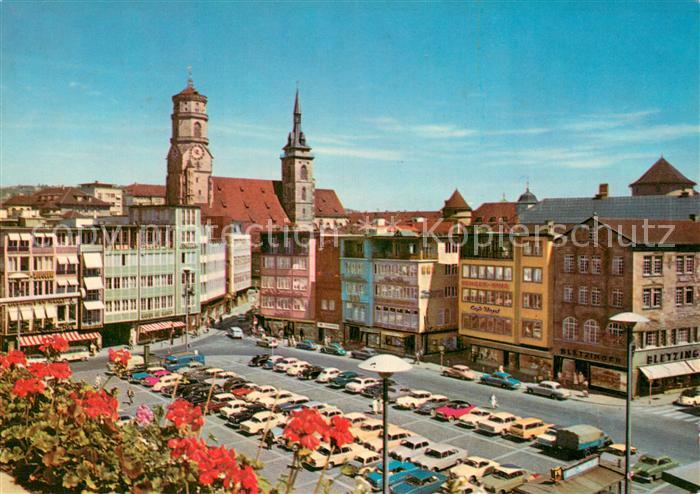 STUTTGART  CITY Marktplatz und Stiftskirche