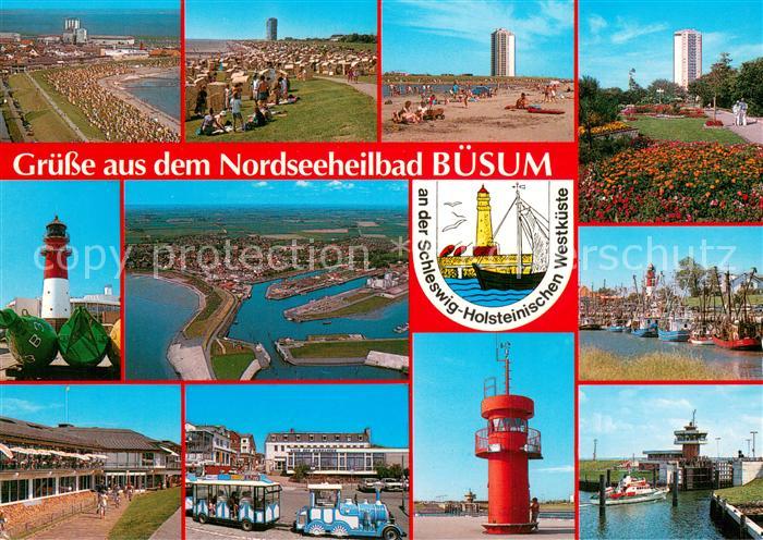 Buesum Nordseebad Strand Panorama Park Leuchtturm Fliegeraufnahme Hafen Baehnle