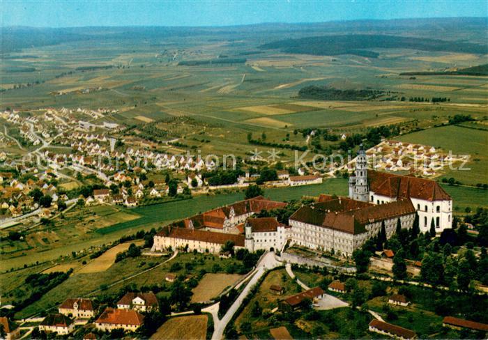 Neresheim Fliegeraufnahme mit Benediktinerkloster Neresheim