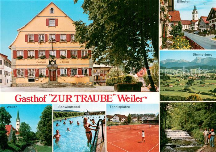 Weiler Allgaeu Gasthof Zur Traube Weiler Ellhofen Simmerberg Schwimmbad Tennispl