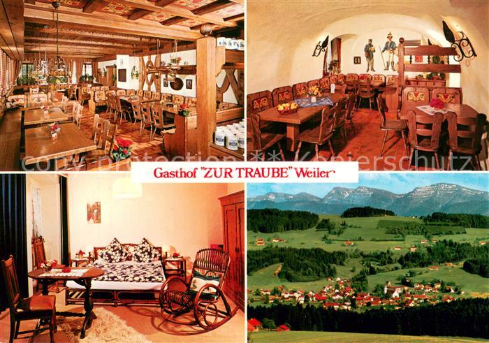Weiler Allgaeu Gasthof Zur Traube Weiler Zimmer Gaststube Panorama
