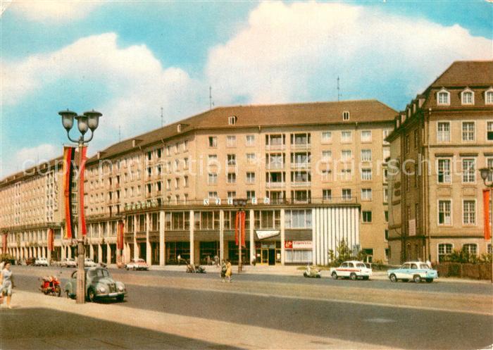 DRESDEN Elbe Strassenpartie
