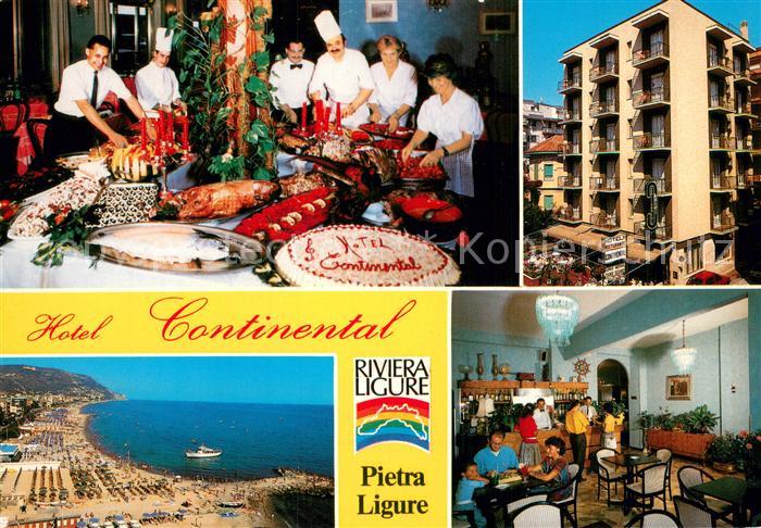 Pietra Ligure Hotel Continental Festbankett Strandpartie Gastraum