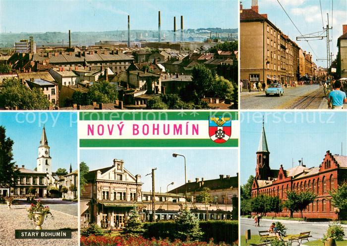 Novy Bohumin Celkovy pohled na zelezamy Gottwaldova trida Stary Bohumin Namesti
