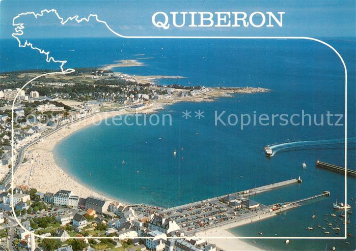 Quiberon 56 La grande plage et la pointe du Conguel Vue aerienne