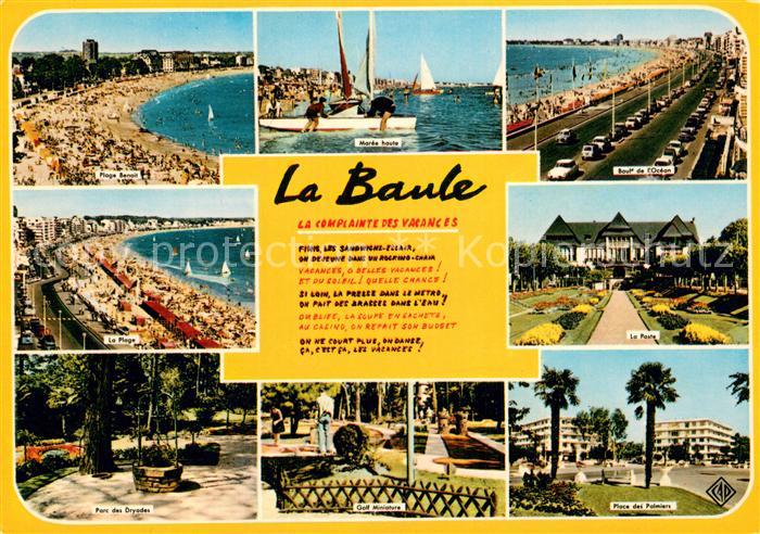 La Baule sur Mer 44 Plage Benoit Parc des Dryades Golf Miniature Maree haute Bou
