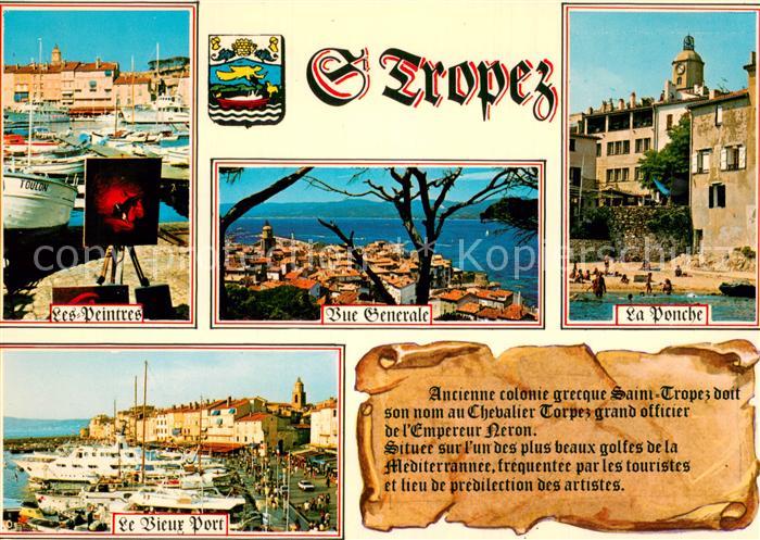 Saint Tropez Var Les Peintres Vue generale La Ponche Le