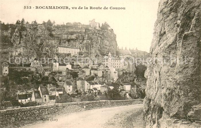 Rocamadour Vu de la Route de Couzou