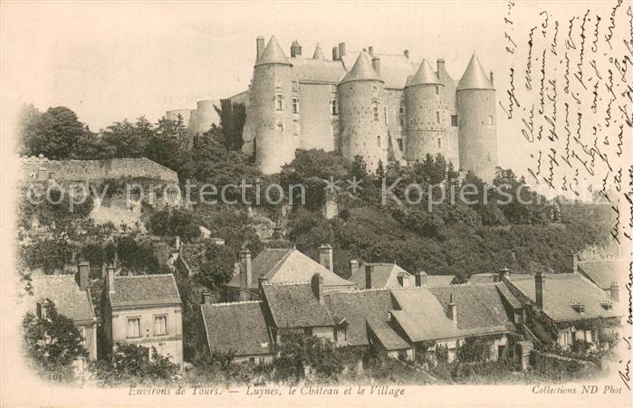 Luynes 37 Indre-et-Loire Chateau et le village