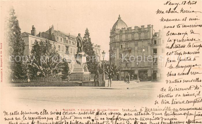 Nancy 54 Statue a Place Thiers Monument Denkmal