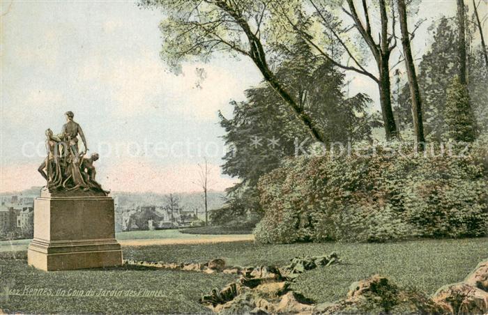 Rennes 35 Un coin du jardin des plantes Monument