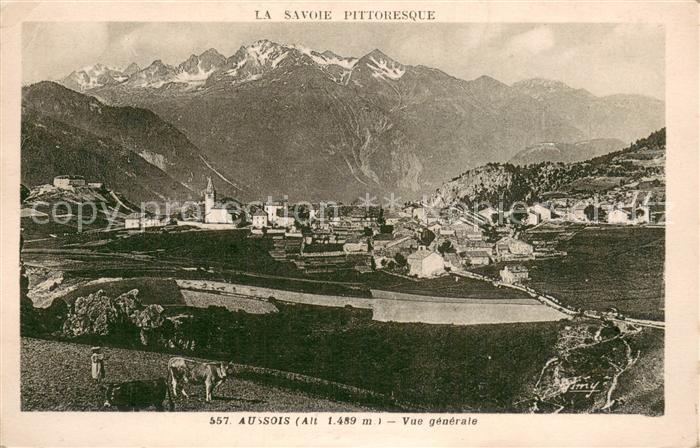 Aussois 73 Vue Generale et les Alpes
