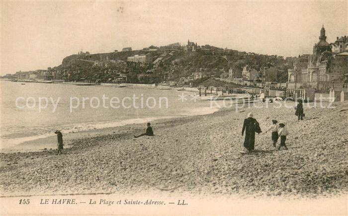 Le Havre La plage et Sainte Adresse