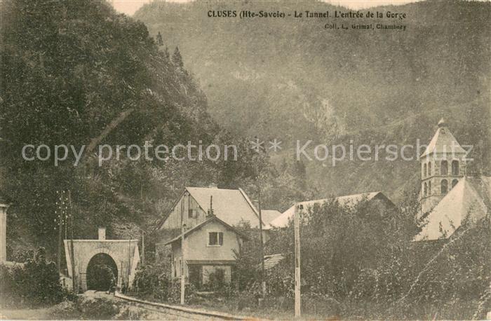 Cluses 74 Haute-Savoie Tunnel Entrée de la Gorge