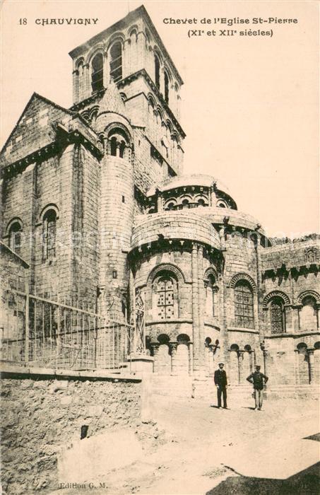 Chauvigny 86 Chevet de l Eglise Saint Pierre XIe et XIIe siècles