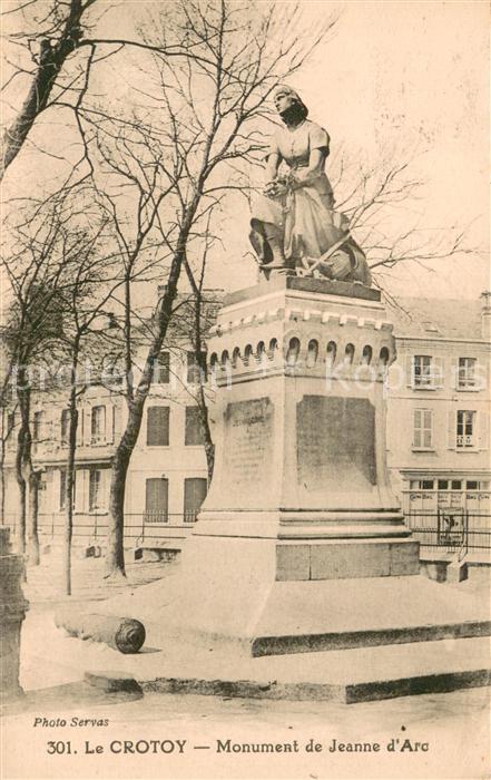 Le Crotoy 80 Monument de Jeanne d Arc Statue