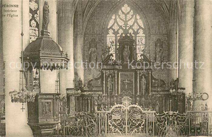 Peronne 80 Somme Intérieur de l Eglise