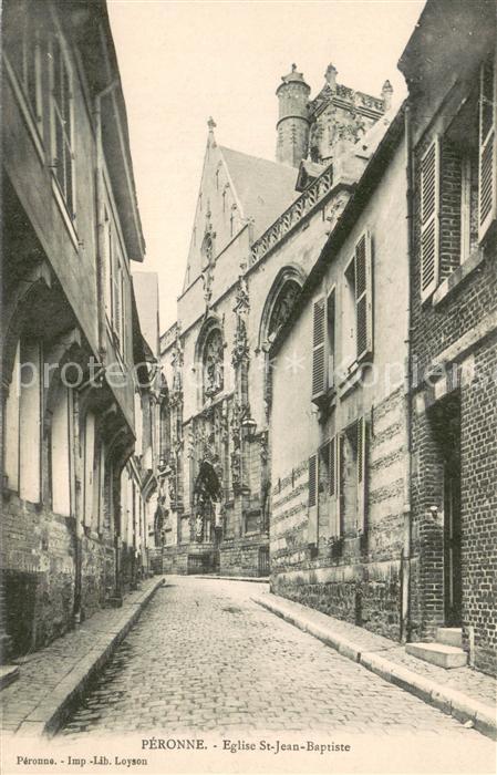 Peronne 80 Somme Eglise Saint Jean Baptiste
