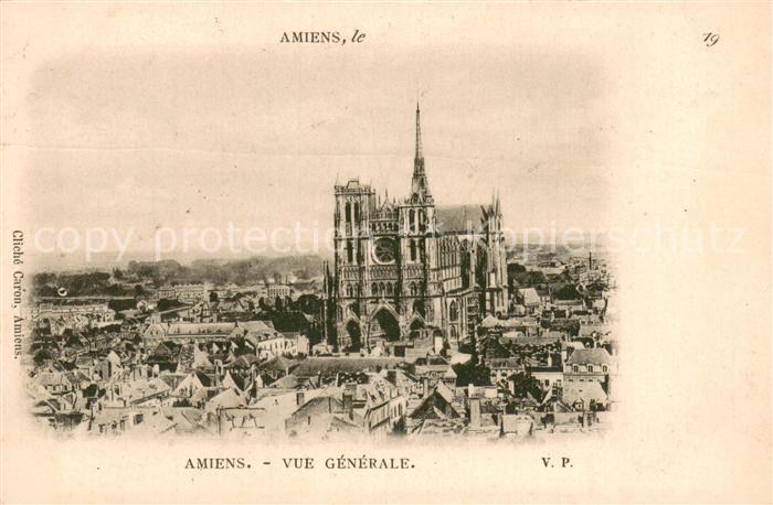 Amiens 80 Vue Generale et la Cathedrale