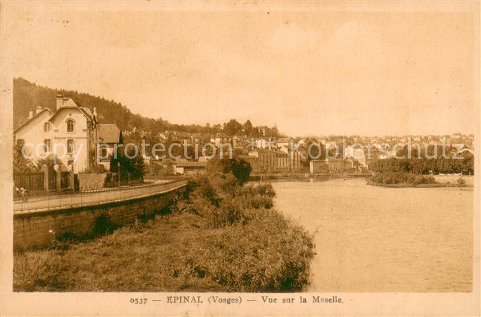 Epinal Vosges 88 Vue sur la Moselle