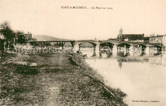 Pont-a-Mousson 54 Le pont en 1919