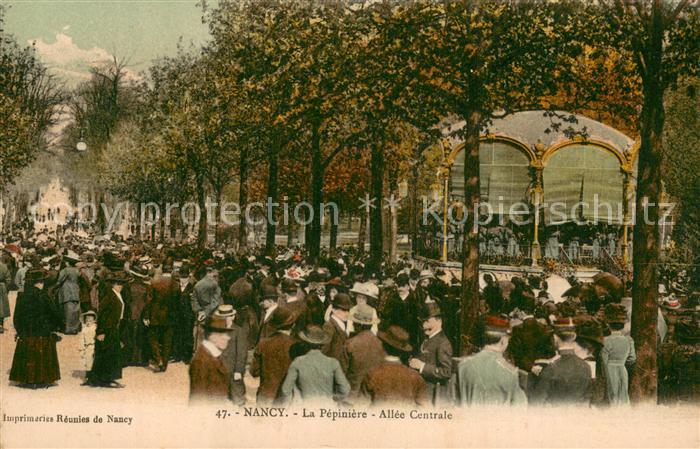 Nancy 54 La Pépinière Allée Centrale