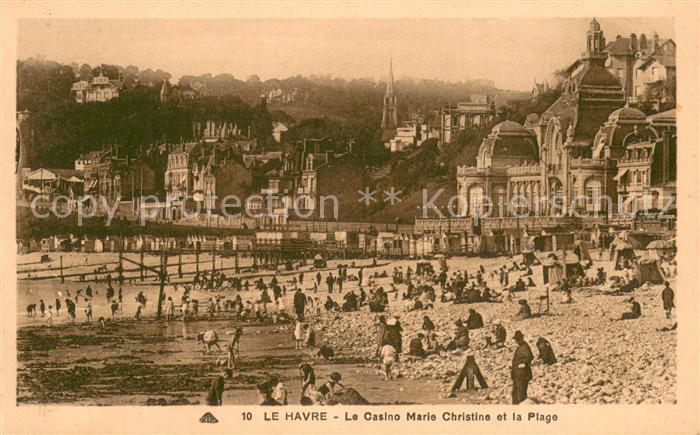 Le Havre Casino Marie Christine et la plage